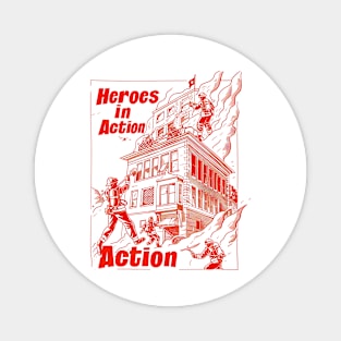 Heroes in Action Magnet